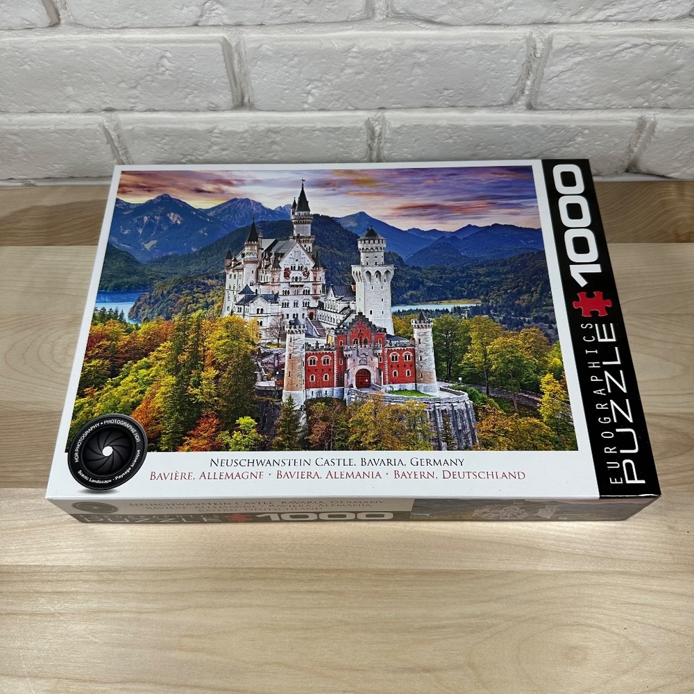 Eurographics Neuschwanstein Castle Puzzle Bavaria Germany 1000 PCS EUC